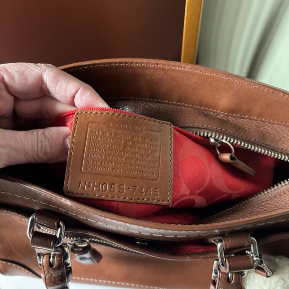 COACH VERY RARE Hamilton Kelly satchel in cognac, #7465 EUC - Picture 4 of 8